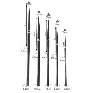 MEJOR PRECIO Juego Industrial DIY de 5 Limas Triangulares de Acero Resistentes 150-250mm Corte Suave Acabado Natural para Patrón Americano - Product Image 1