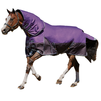 Housse d'hiver pour cheval confortable et réfléchissante, détachable, imperméable, respirante, pour course, couverture de sortie, col personnalisable