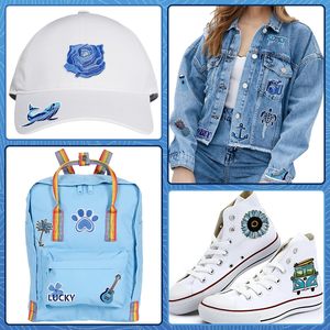 Hot Bán Nhỏ Thêu Các Bản Vá Lỗi Sắt Trên Màu Xanh Máy Ảnh Rock Ba Lô Chân Quần Áo Các Bản Vá Lỗi Thêu Cho Hat Jeans DIY - Product Image 5