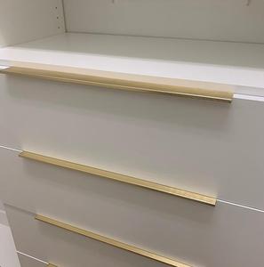 Nhôm Hidden Door Nội Thất Vô Hình Phần Cứng Xử Lý Kéo Lõm Xử Lý Trượt Door Puller Đen/Vàng - Product Image 4