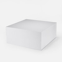 Boîtes cadeaux à couvercle aimant plat carré A3 44*44*20cm avec ruban