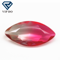Tomy — pierres précieuses à facettes 5x10mm-10x20mm, synthétique, tourmaline, en vrac, technologie mixte et multicolore, verre de cristal