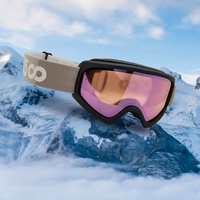 Meilleur prix, logo personnalisé, sangle cylindrique, double couche, anti-buée, lunettes de neige pour jeunes, lunettes de snowboard, masque de ski