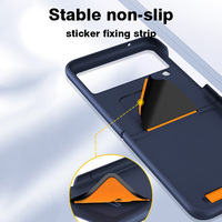 Casing Ponsel Mewah TPU Frosted Touch untuk Z Flip 3 dengan Tali Pergelangan Tangan Elastis Cincin Lepas Pasang Perlindungan Anti Guncangan
