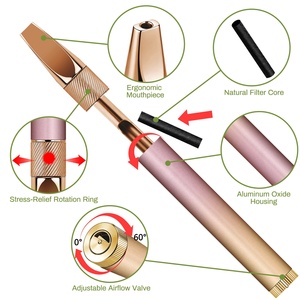 Breathing Exercise Metal Stainless Steel Breathing Tool Vaporless Stress Relief Relaxation - Product Image 2