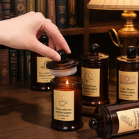 Bougie d'aromathérapie à la cire végétale, mini pot à thé, décoration pour salon et chambre, souvenir d'hôtel, parfum en gros