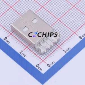 917-P81A101ED60200 USB Connector Through hole Component (THT) Connector Type-A USB 2.0 Male Sink Board - Product Image 2
