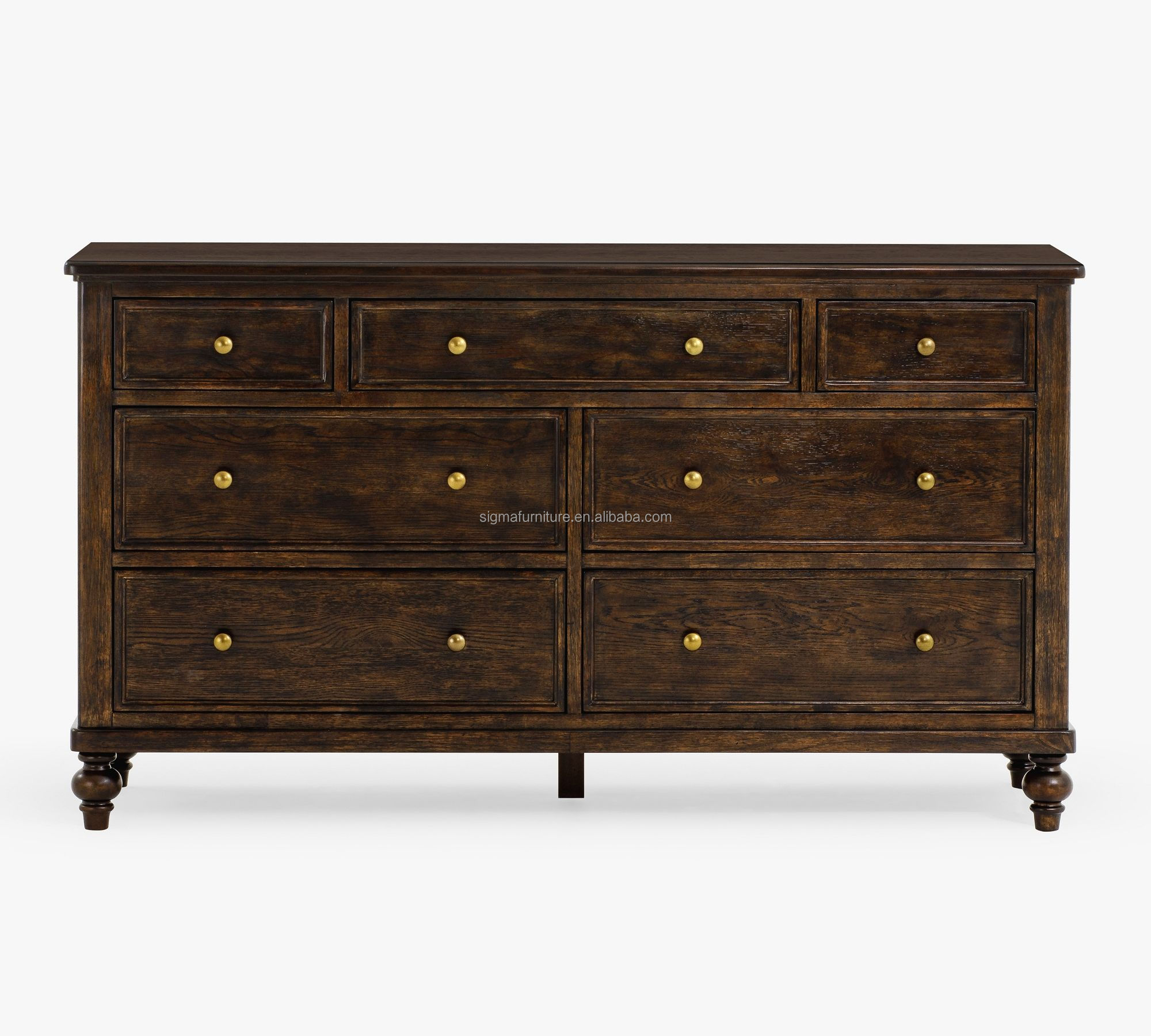 7 drawer dresser chest of drawers for bedroom wood modern floating drawer dresser