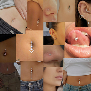 Produttori di gioielli placcato oro linguetta sopracciglio <span class=keywords><strong>naso</strong></span> <span class=keywords><strong>Piercing</strong></span> in acciaio inox <span class=keywords><strong>925</strong></span> <span class=keywords><strong>argento</strong></span> Sterling titanio gioielli per il corpo - Product Image 2