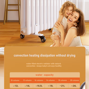 Radiador Eléctrico de Acero SLLS, Calentamiento Rápido, Ahorro de Energía, Calefactor de Habitación Silencioso, Termostato, Excelente Calefacción, Radiadores - Product Image 5