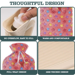 <span class=keywords><strong>Bouillotte</strong></span> 2L avec housse en peluche douce et luxueuse <span class=keywords><strong>pour</strong></span> <span class=keywords><strong>lit</strong></span>, nuit confortable, soulagement de la douleur, sac à eau chaude <span class=keywords><strong>pour</strong></span> <span class=keywords><strong>le</strong></span> ventre - Product Image 3