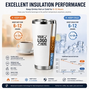 Custom logo Promotional Stainless Steel Drinkware Event Gifts <b>Water</b> <b>Bottle</b> Wedding Tumbler Corporate Personalized Coffee Mug - Product Image 3