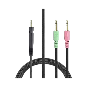 Para <span class=keywords><strong>Sennheiser</strong></span> 3,5mm Cable de Audio de par trenzado 2M Nylon para Game One Game Zero <span class=keywords><strong>PC</strong></span> 373D GSP 350 GSP 500 Proyector Micrófono Coche - Product Image 2