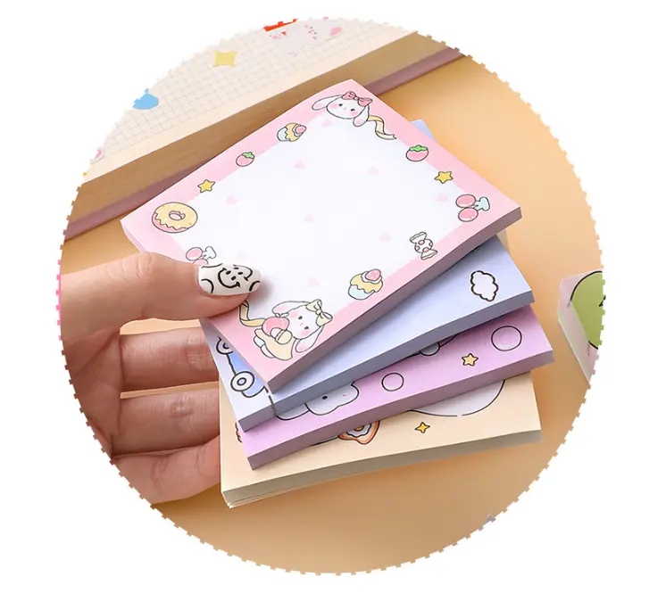 50 tờ sơn dầu phong cách dính Lưu ý giấy notepad Nhật Ký phế liệu đặt phòng dán văn phòng trường văn phòng phẩm cắt Memo Pad