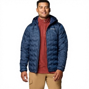 Men's Lightweight Windproof Casual <b>Packable</b> Puffer <b>Jacket</b> Waterproof Winter Hooded Quilted Storage Pouch - Product Image 1