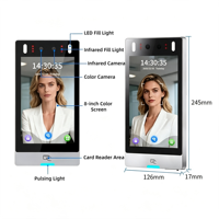 Sistema de Control de Acceso Biométrico Ante con Pantalla Táctil, RFID, Reconocimiento Facial e Intercomunicador