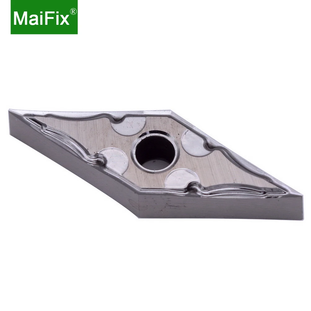 Токарный станок с ЧПУ Maifix VNMG160404 160408, пластины VNMG, Алмазный карбидный резак, алюминиевая обработка, токарные вставки