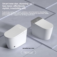 Ensemble WC intelligent avec bidet, nouveau modèle entièrement automatique, WC intelligent intégré, ouverture automatique du couvercle, sans restriction de pression d'eau