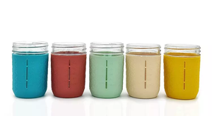 Manchons isolants en silicone pour tasses et bocaux Mason pour enfants – Qualité alimentaire, écologiques, compatibles lave-vaisselle, isolation thermique - Product Image 2