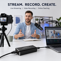 Hardrock 4K untuk Kartu Pengambilan Video USB 3.0 1080P 30Hz Perekam untuk OBS Streaming Gaming MP4 Windows Mac Android