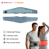 Ceinture vibrante de luminothérapie rouge AZURE pour usage domestique avec chauffage infrarouge et massage 660nm/850nm/940nm