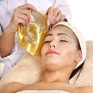 Bóc mặt nạ phù hợp với cơ thể Mặt nạ vàng OEM in ấn tấm tinh thể thảo dược Nữ Trà Cây Mặt nạ tấm màu xanh lá cây mẫu Kích thước - Product Image 5