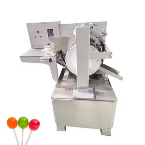 Round Flat Ball Small Stick Lollypop Die Form Production Line Hard Candy Lollipop Make Machine from Home
