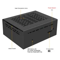 Casing Logam X1100-C1 untuk Raspberry Pi 5 X1100 2.5 "SATA SSD Board TIDAK mendukung papan X1011