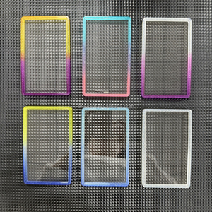 Plaque de protection arrière en TPU à paillettes dégradées 35pt pour cartes gradées, avec plaque en acrylique transparente pour PSA Slab - Product Image 5