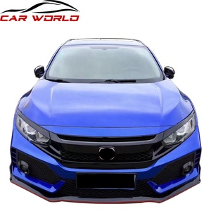 Kit carrosserie pour voiture 2016-2020, nouveau style TYPER, pare-chocs avant, pare-chocs arrière, jupes latérales, lèvre avant, échappement, en matériau PP - Product Image 2