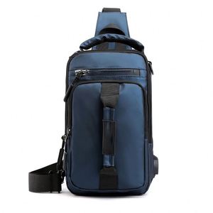 Sac bandoulière homme OEM pour voyage, sac de poitrine en nylon de haute qualité, personnalisable avec logo et lettres, idéal pour la promotion - Product Image 1