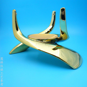 Support d'affichage en alliage électroplaqué pour bouteilles d'alcool, forme géométrique, antirouille, base décorative pour la maison, couleur personnalisable - Product Image 4