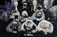 Série Taroot Nuit des Mensonges – Boîte Mystère en Peluche Style Gothique Sombre – Figurine d'Art de Collection avec Articulations Mobiles en Forme de Squelette