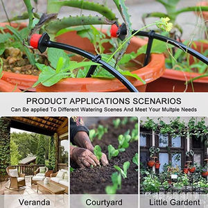 8 Hole Adjustable Plastic Micro Irrigation Dripper Drip Adjustable Dripper for Garden Irrigation System - Product Image 5