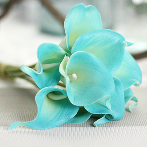 Mini fleurs artificielles en PU, décoration de maison, toucher réaliste, Mini Calla - Product Image 4