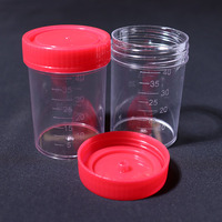 Oferta Especial: Vaso de Muestreo de Orina de Plástico PS de Grado Médico, Estéril y Desechable, 40ml, con Tapa de Rosca, Personalizable, Compatible con OEM, Garantía Médica de 3 Años