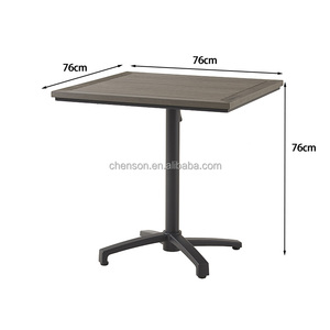 Tavoli Pieghevoli per Ristoranti e Bistrot - Tavoli da Pranzo Pieghevoli Resistenti per Esterni (Legno Plastico/Alluminio) Qualità Commerciale per Hotel e Ospedali - Product Image 3
