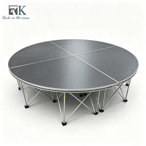 High Quality Smart Stage <b>Round</b> Aluminum Stage Platform Portable Aluminum Smart Stage Platform for Outdoor Events & Concerts - Product Image 1