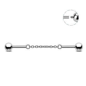 חדש 14 גרם f136 טיטניום cz שרשרת שורת טיטניום cz מצופה זהב פנימי מברך פנים עבור תכשיטי גוף החתונה של ילדים - Product Image 5