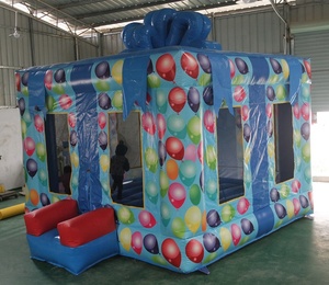 Boîte cadeau Châteaux <span class=keywords><strong>Jumpy</strong></span> 4m 5m Maison gonflable Meilleur matériel rapide REMISE - Product Image 1