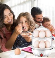 Mesin Pemasak Telur Mini Otomatis Cepat Laris Manis, Pengukus Telur Elektrik Dengan Kapasitas 14 Telur, Pengukus Makanan & Sayuran