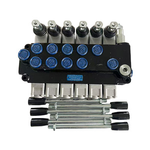 Vanne hydraulique multi-ports 6 commandes 8 voies Shengyuan à commande manuelle pour plateforme de travail en hauteur - Product Image 3