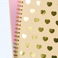 Kawaii – carnet à spirale Double métal doré A5 A4 pour écoliers, papeterie, agenda
