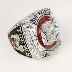 แหวนชิงแชมป์ชิคาโก แบล็คฮอว์กส์ ปี 2013 สำหรับผู้ชาย ชุบทองคำขาวผสมโลหะ ประดับคริสตัลและเพชรเทียม ของที่ระลึก ของขวัญวันเกิด - Product Image 2