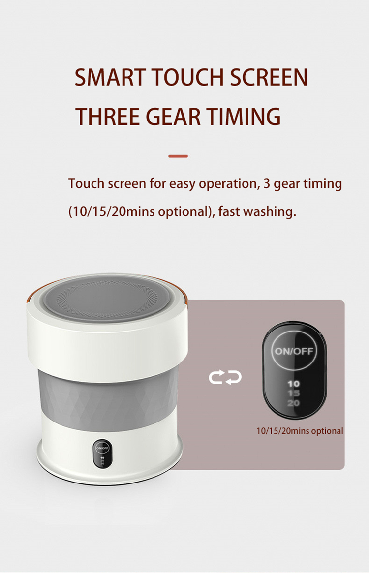 Anertuo, однованночная стиральная машина маленького размера, портативная складная стиральная машина