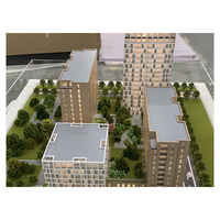 Modèle de planification de bâtiments immobiliers 3D de nouvelle conception, utilisation en extérieur, style européen, garantie d'un an, échelle de construction architecturale