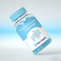 Gommes probiotiques naturelles pour la santé digestive et intestinale, complément probiotique pour adultes et enfants