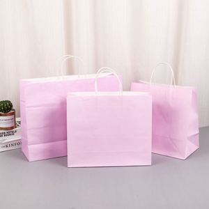 ถุงกระดาษคราฟท์สีสันสดใสพร้อมหูหิ้ว บรรจุภัณฑ์รักษ์โลก - Product Image 5