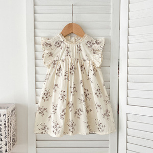 <span class=keywords><strong>Vestido</strong></span> <span class=keywords><strong>de</strong></span> Verano <span class=keywords><strong>para</strong></span> Niñas <span class=keywords><strong>de</strong></span> 2 a 7 Años, Manga Abullonada, Estampado Floral, Estilo Vintage, Ropa Casual <span class=keywords><strong>para</strong></span> Fiestas, <span class=keywords><strong>Vestido</strong></span> Infantil - Product Image 2