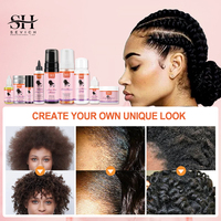 Marque privée Dentelle Dissolvant de colle Ensemble Perruque Adhésif Cire Bâton Cheveux Teinte Spray Extensions Perruques Outils Kits